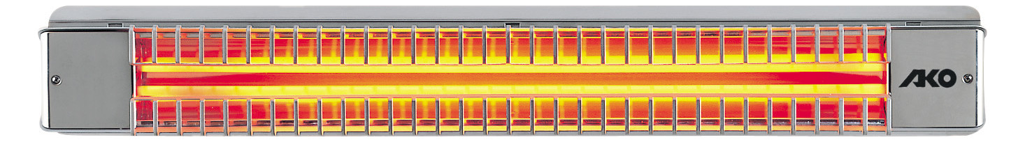 1St. AKO UWS 75 RD Terrassenstrahler Edelstahl 1,3 kW