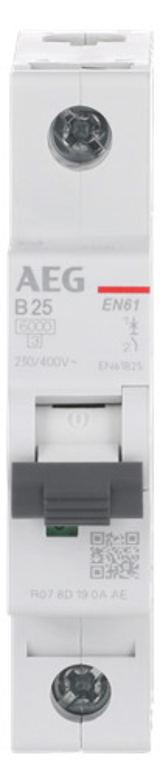 1St. AEG EN61B25 Leitungsschutzschalter ElfaPlus 6kA, B-Charakteristik, 25A, 1P 2CDS251088R0255