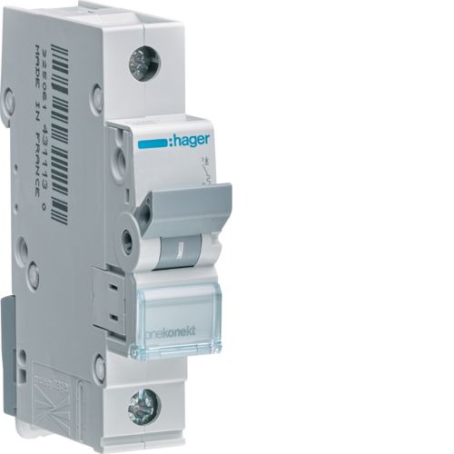 Hager MCN116 Leitungsschutzschalter 1 polig 6kA C 16A 1 Modul