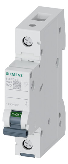 1St. Siemens 5SL6125-6 Leitungsschutzschalter 230/400V 6kA, 1-p