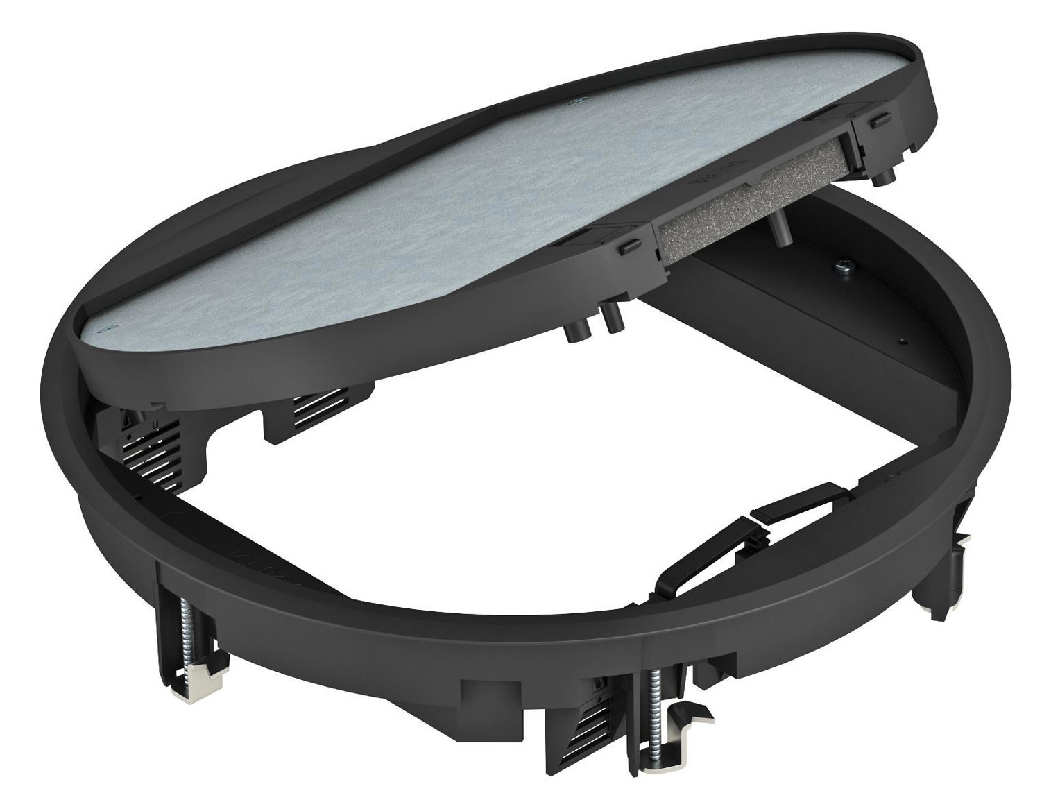 1St. OBO Bettermann GESR9-2U12T 9011 Geräteeinsatz für Universalmontage