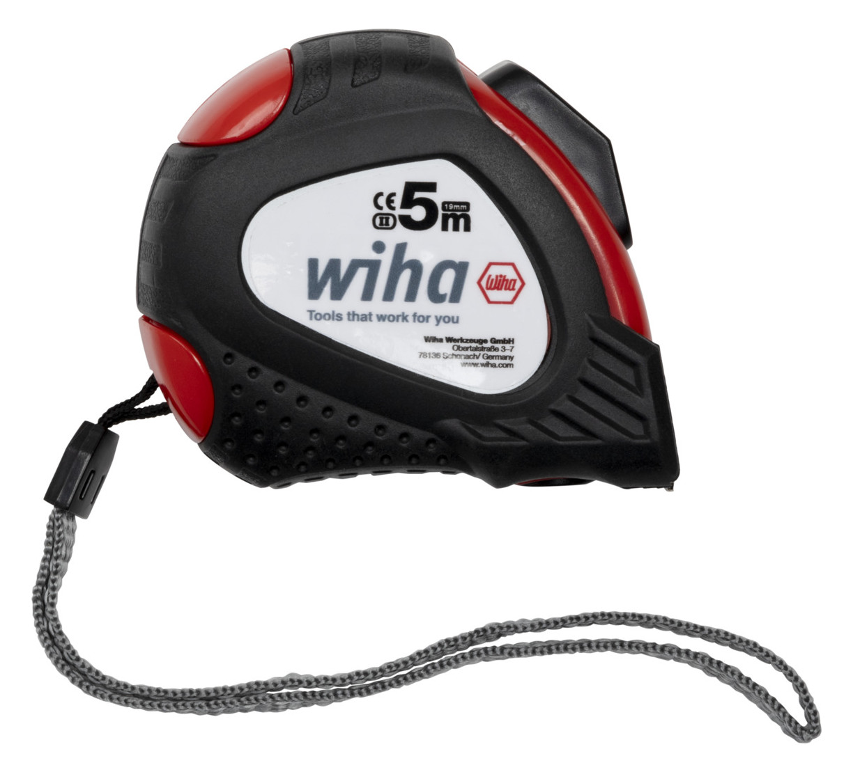1St. Wiha 24666 Massband 5m mit Guertelclip