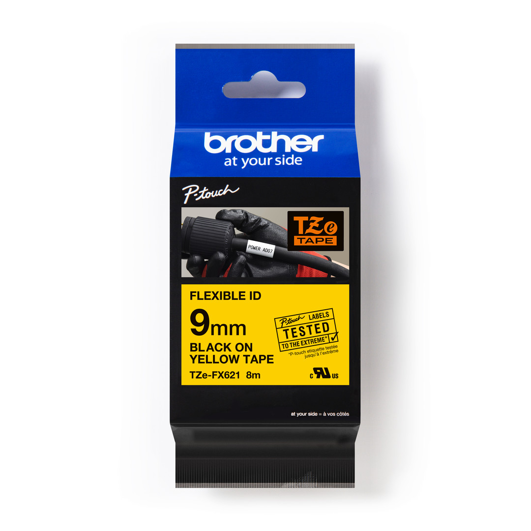 1St. Brother TZeFX621 Schriftbandkassette, TZe, laminiert, 9 mm