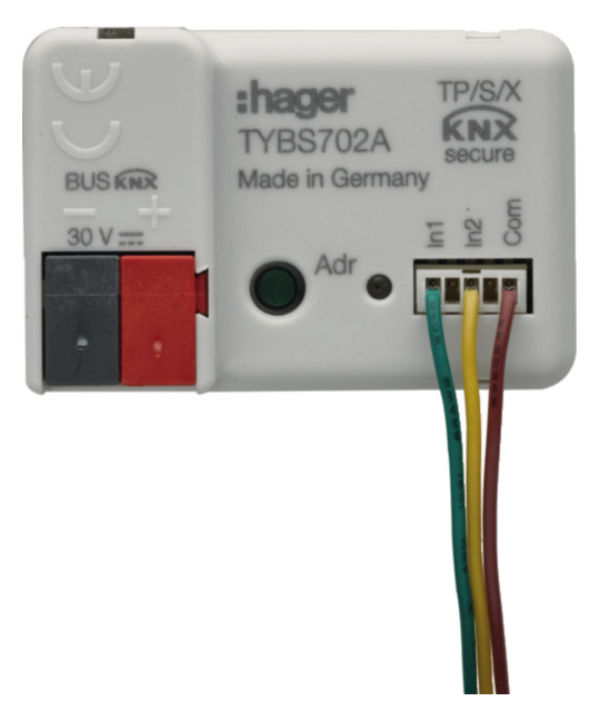 1St. Hager TYBS702A Binaereingang 2-fach KNX Secure UP