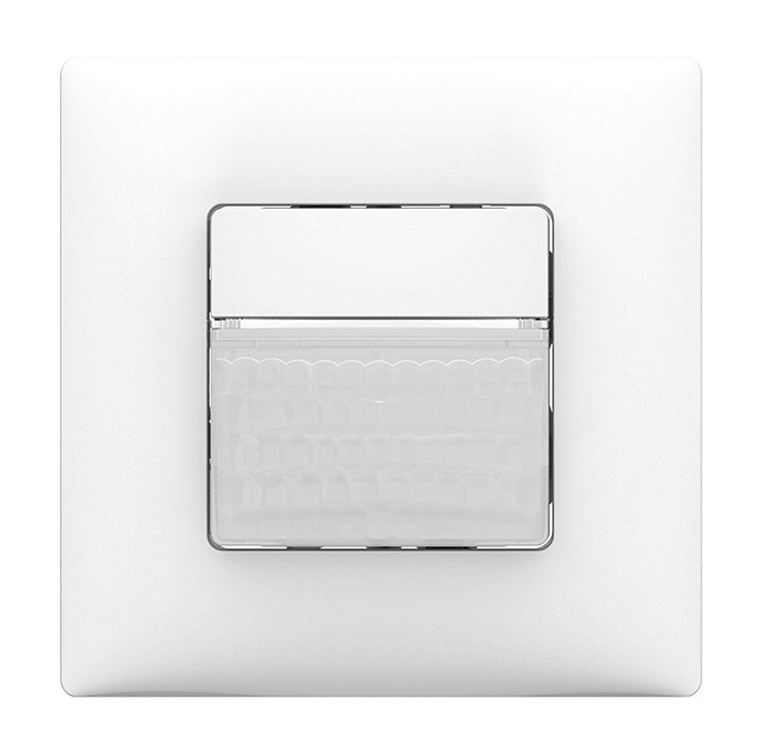 1St. Theben 2060650 Bewegungsmelder Wandmontage, Licht, mit Rahmen theMura S180-100 UP WH