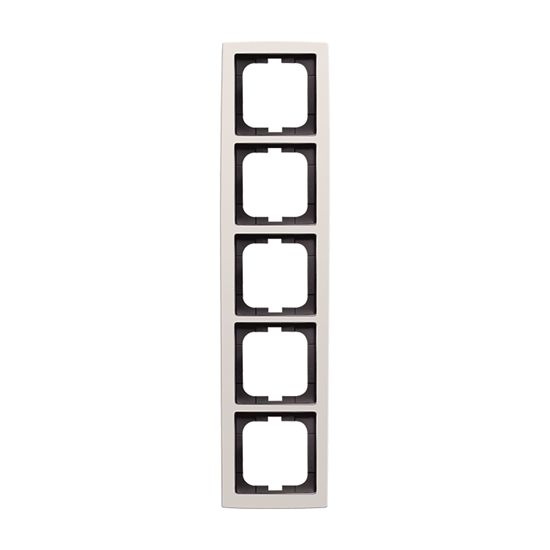 1St. Busch-Jaeger 1725-84 5-fach Rahmen solo studioweiß