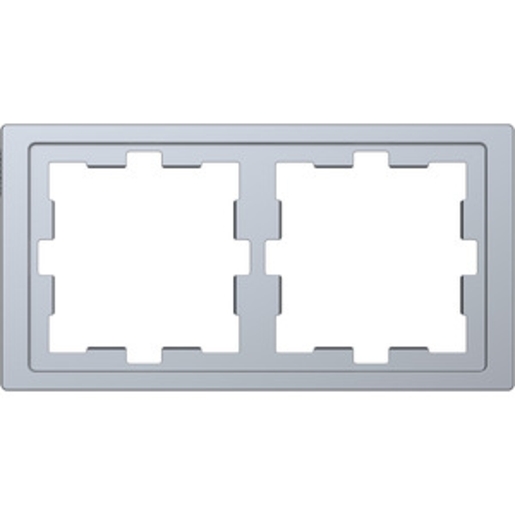 1St. Merten MEG4020-6536 D-Life Rahmen, 2fach, Edelstahl...