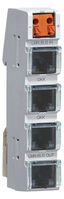 1St. Hager ZZ12LMN04A LMN-Modul 4x RJ12-Buchsen aktiv 12V 1PLE