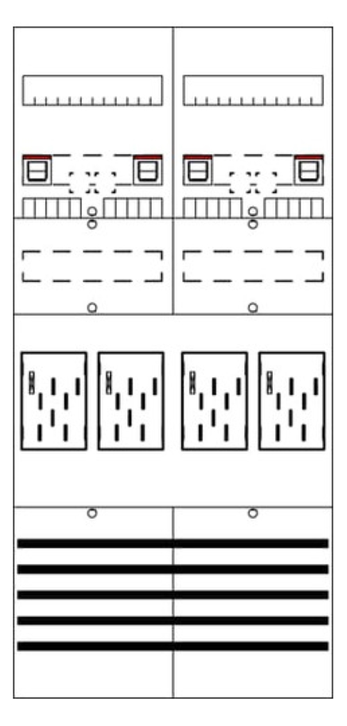 1St. Striebel BF27C4P Komplettfeld BKE-I 7RE 4Z plombierbar 2CPX054606R9999