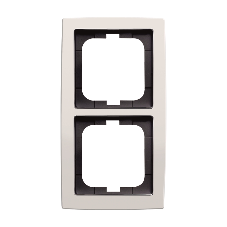 1St. Busch-Jaeger 1722-84 2-fach Rahmen solo studioweiß