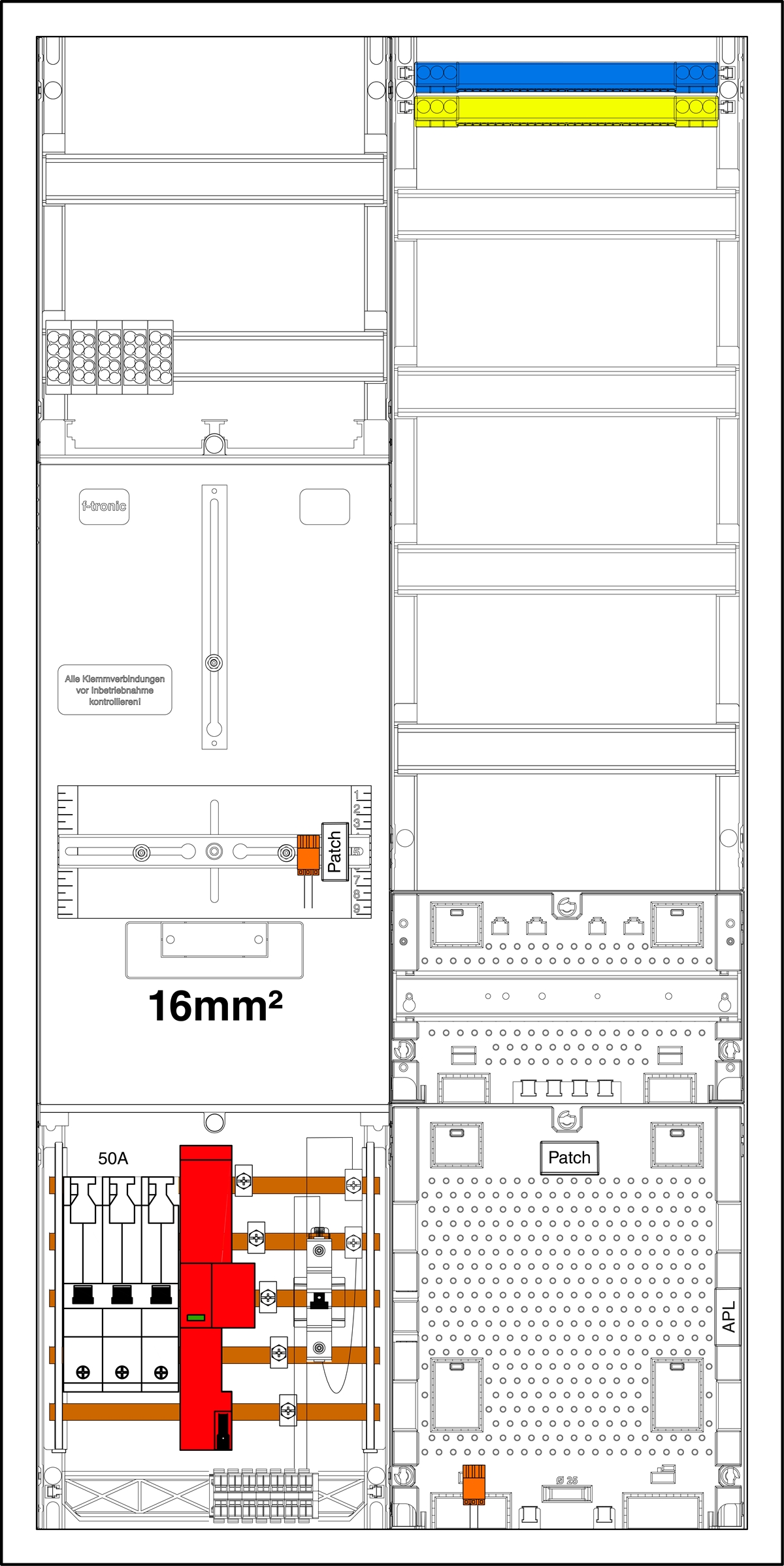 1St. F-Tronic 3HZ721APZRFZ50B10Ü16 3HZ721APZRFZ50B10ÜS-16, 1 ZP 16mm²,1 VAPZRFZ inkl. APL, SLS50A,SPVGB10,ÜSS,2PPV,1PL100 7190227