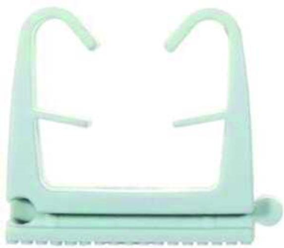 100St. Fischer 068062 FC9-12GR 68062 Clip-Schelle 9-12mm grau m.Schraubloch