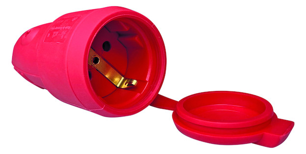 1St. Protec.class PGKR44 Gummikupplung rot IP44 16A