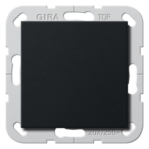 1St. Gira Wippschalter BS 20 AX Aus 2836005 2-p System 55 Schwarz m