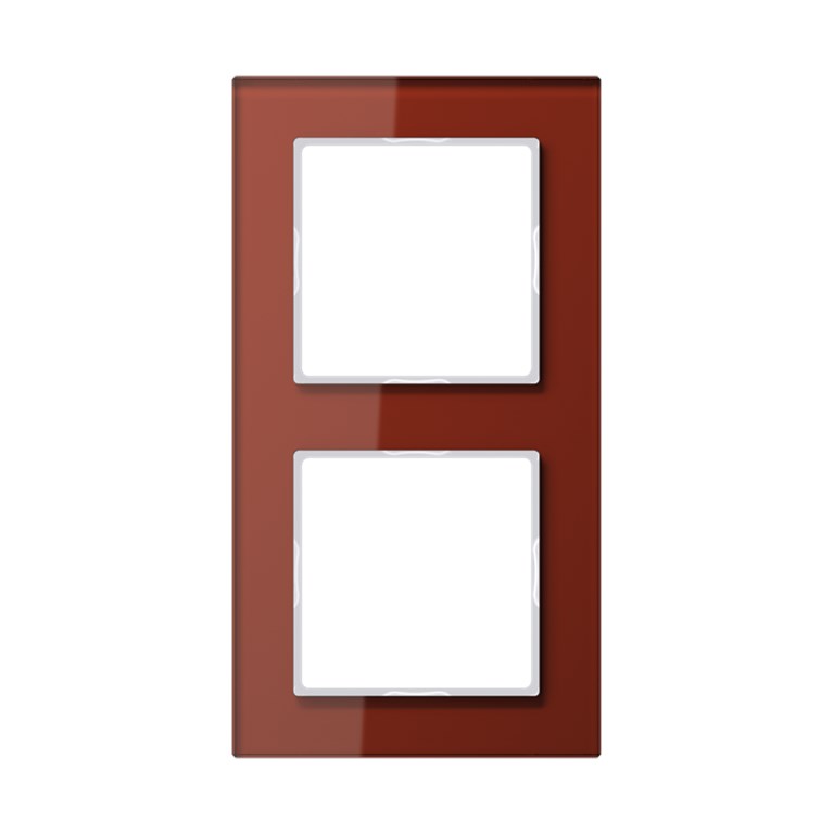 1St. Jung AC582GLRT Glasrahmen 2fach 84 x 155 mm AC 582 GL RT