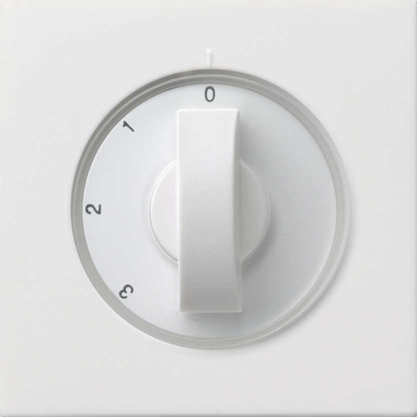 1St. Gira 0669112 Abd. Knebel 3-Stufen 0/1/2/3 Flächenschalter Reinweiß