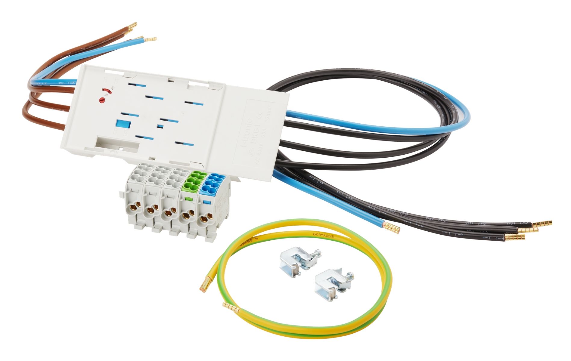 1St. F-Tronic BKE-I16L BKE-I16L Kassette 63A 16mm², mit langer Zugangsleitung, und Anschlussklemmen 7110604