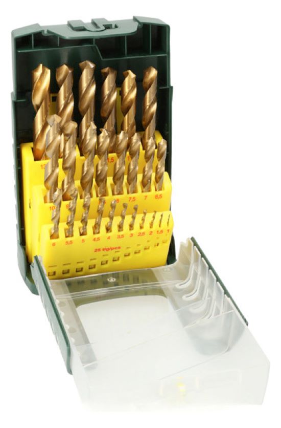 1St. Bosch 25-tlg. Metallbohrer HSS-TiN 2607017154