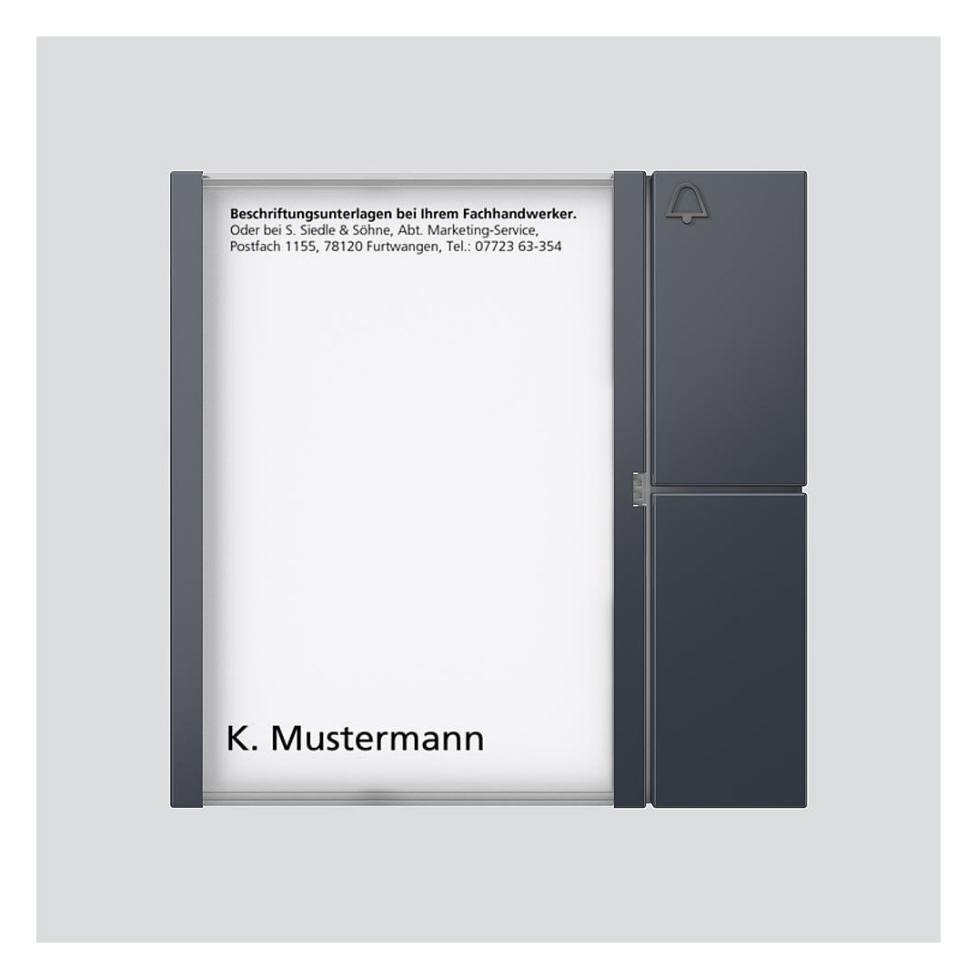 1St. Siedle TM 612-1 AG TM 612-1 AG Tasten-Modul TM6121AG