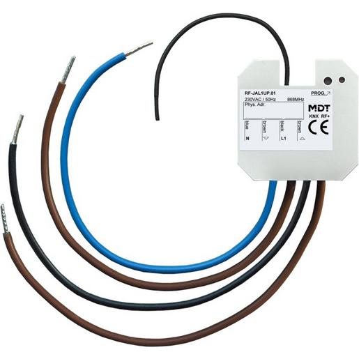 1St. MDT Funk Jalousieaktor RF-JAL1UP.01 KNX RF+ 230VAC mit monostabilen Relais