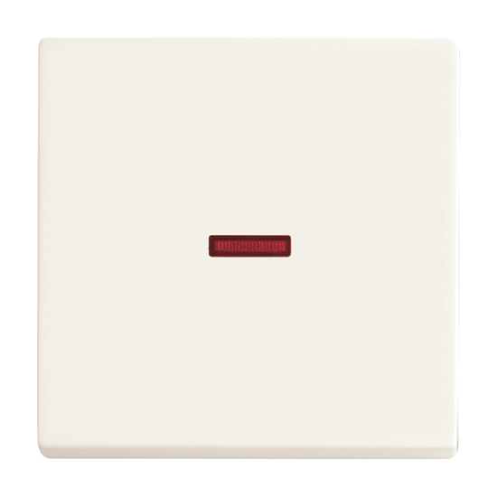 1St. Busch-Jaeger 1789-884 Wippe für Kontrollschalter mit kleiner roter Kalotte carat studioweiß matt