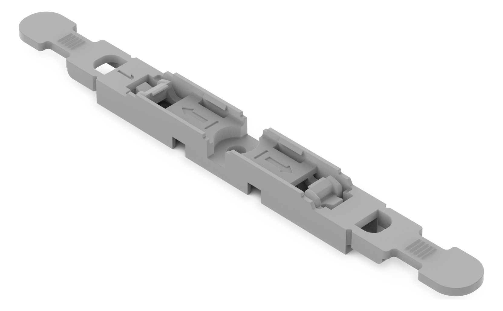 5St. WAGO Befestigungsadapter 1-fach 221-2501 m.Zugentlastung f.Schraubbefestigung