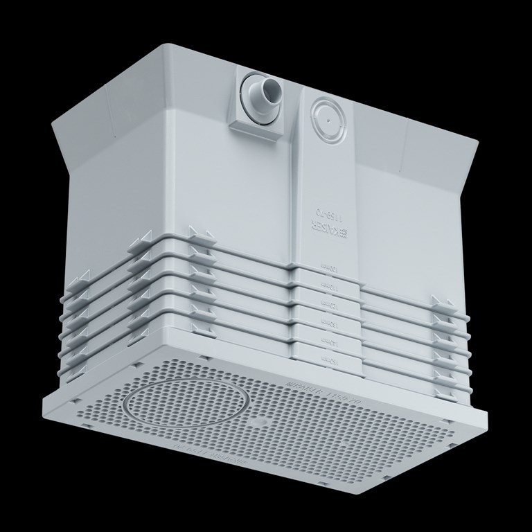 1St. Kaiser 1159-70 Einbaugehäuse für Außendämmung (WDVS) für Dämmstärken 100-160 mm für Leuchten Einbaudurchmesser bis