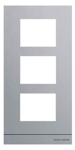 1St. Busch-Jaeger 41393CF-S-03 Frontplatte Audio, 1/3, edelstahl edelstahl 2TMA130160X0062