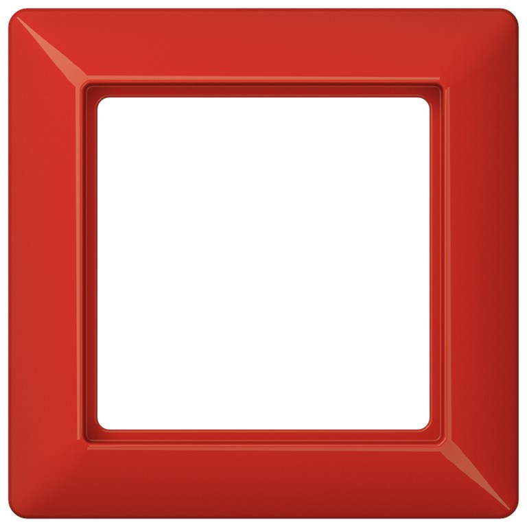 1St. Jung AS581BFRT Rahmen 1fach bruchsicher für waagerechte und senkrechte Kombination AS 581 BF RT