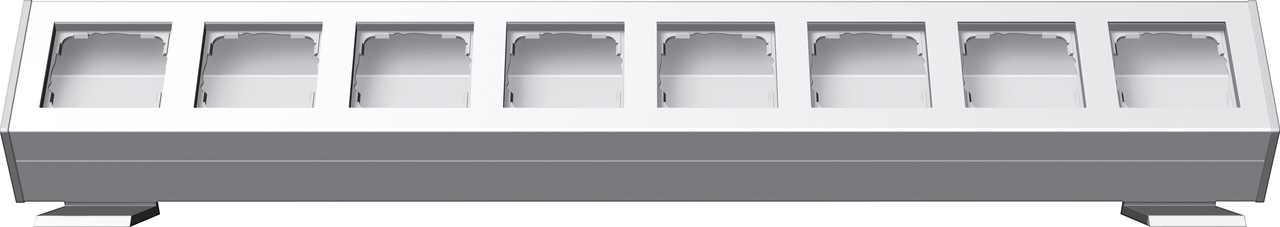 1St. Gira 119827 Profil 8f Befestigungswinkel Profil 55 Reinweiß(lack.)