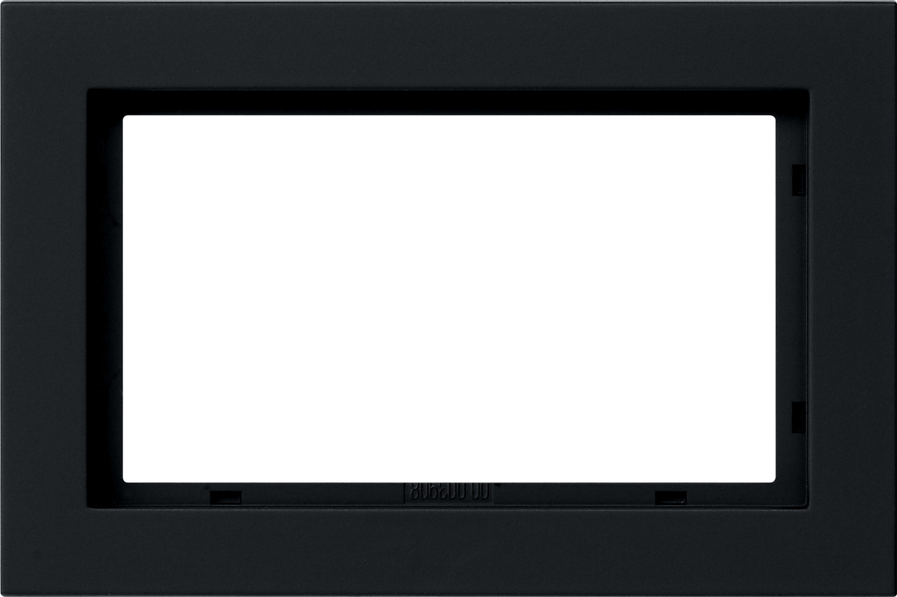 1St. Gira 100109 Abdeckrahmen 1,5f Gira E2 Schwarz m