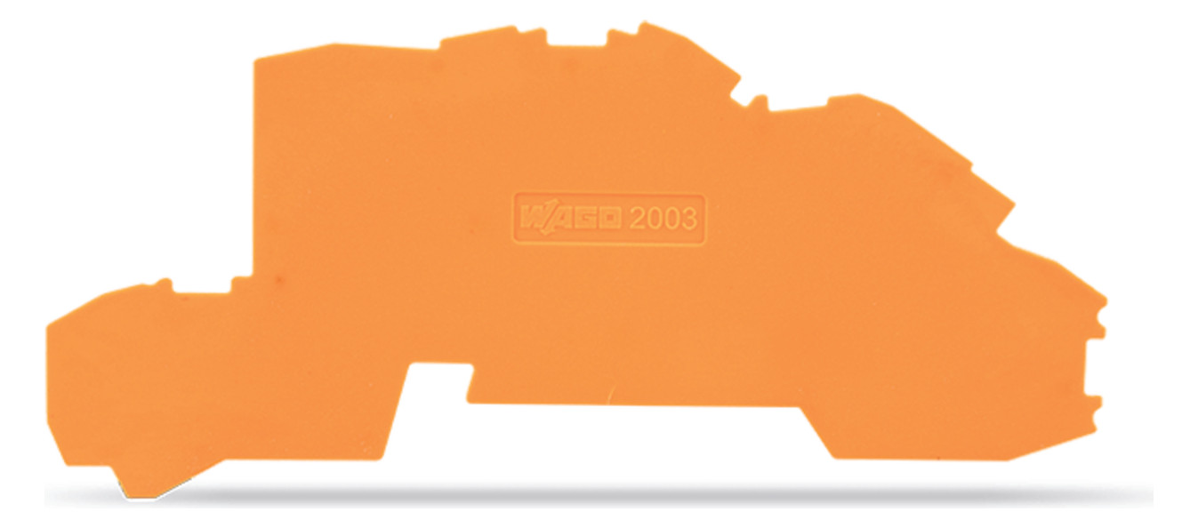 25St. Wago 2003-7692 Abschlussplatte für Etagenklemme 2,5mm 20037692