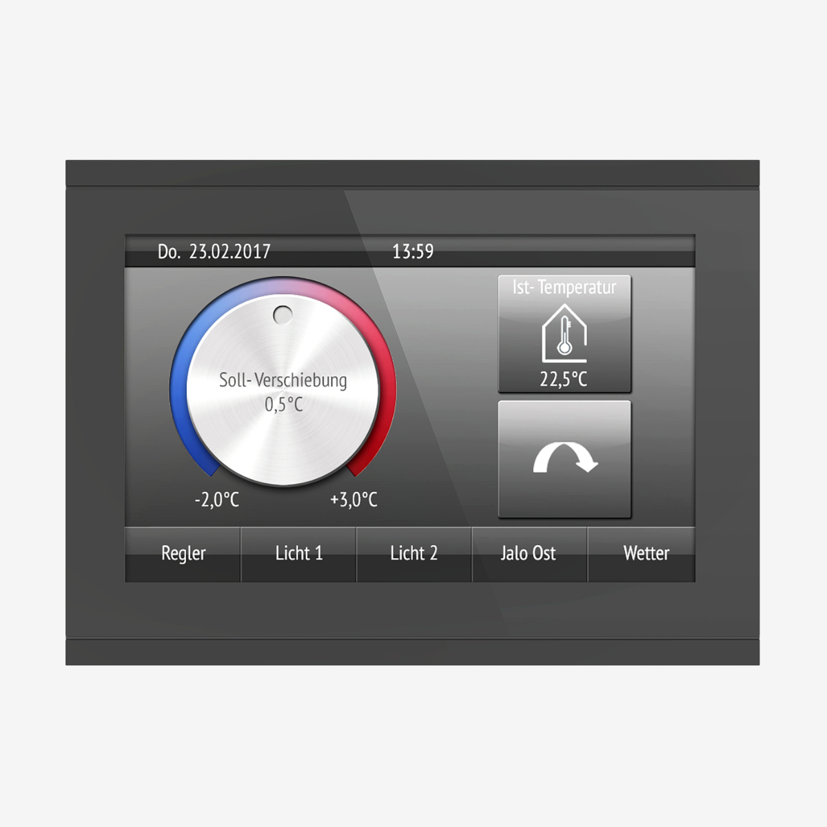 1St. ELSN Corlo Touch KNX 5in 70481 schwarz/schwarz KNX-Touch-Display 5 Zoll 1St. Elsner Corlo Touch KNX 5in 70481 schwarz/schwarz KNX-Touch-Display 5 Zoll
