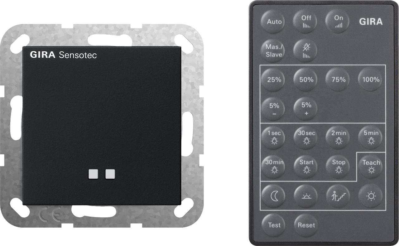 1St. Gira 2366005 Sensotec + Fernbedienung System 55 Schwarz m