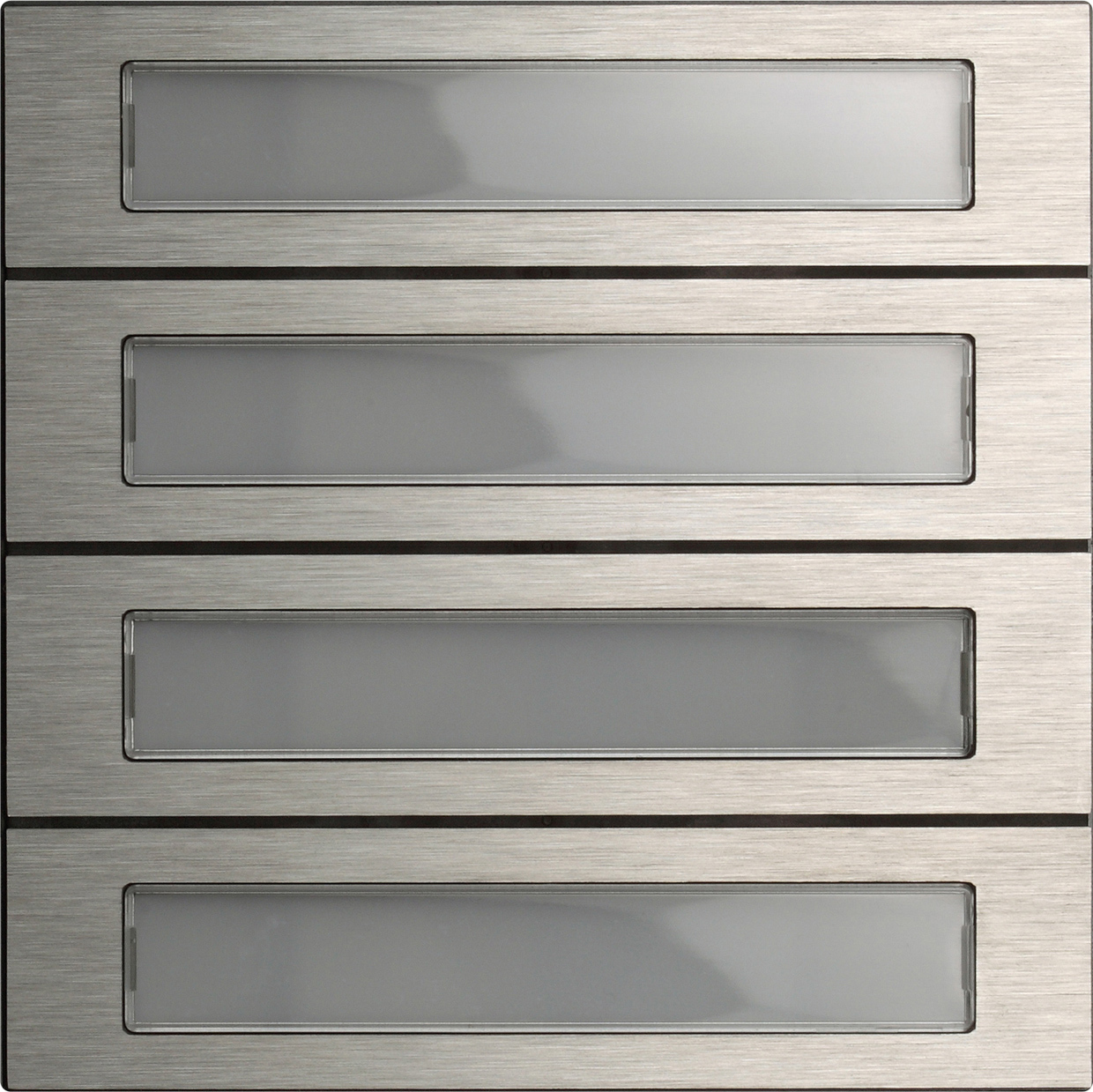 1St. Gira 5534914 Ruftastenmodul 4f System 106 Edelstahl V4A