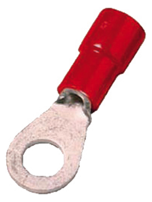 100St. Intercable 180829 Isolierter Quetschkabelschuh DIN 46237, 0,5-1qmm M3 rot ICIQ13