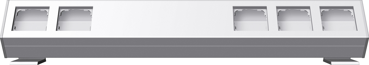 1St. Gira 119527 Profil 5fach 600 mm Befestigungswinkel Profil 55 Reinweiß(lack.)