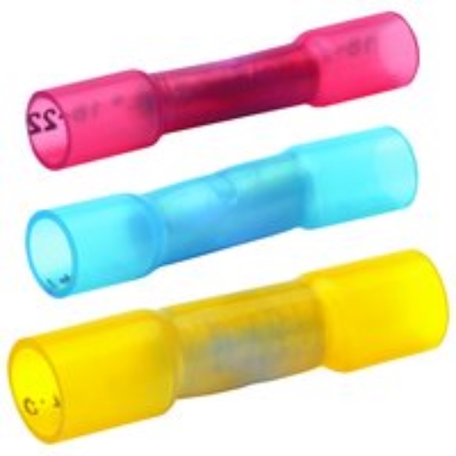 100St. Klauke 670WS Stossverbinder mit Wärmeschrumpfisolierung isoliert 0,5qmm-1qmm E-Cu