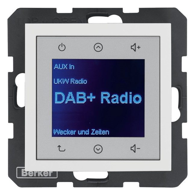 1St. Berker 29848989 Radio Touch UP DAB+ S.1/B.x polarweiß glänzend