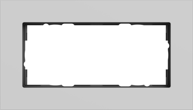 1St. Gira 1002405 Abdeckrahmen Gira Esprit Aluminium Grau matt (lackiert) 2fach ohne Mittelsteg 1St. Gira 1002405 Abdeckrahmen Gira Esprit Aluminium Grau matt (lackiert) 2fach ohne Mittelsteg