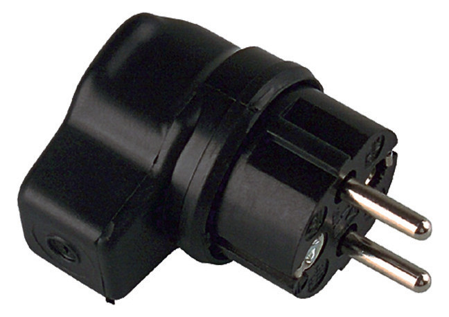 1St. Bachmann 919.178 Vollgummi-Winkelstecker sw
