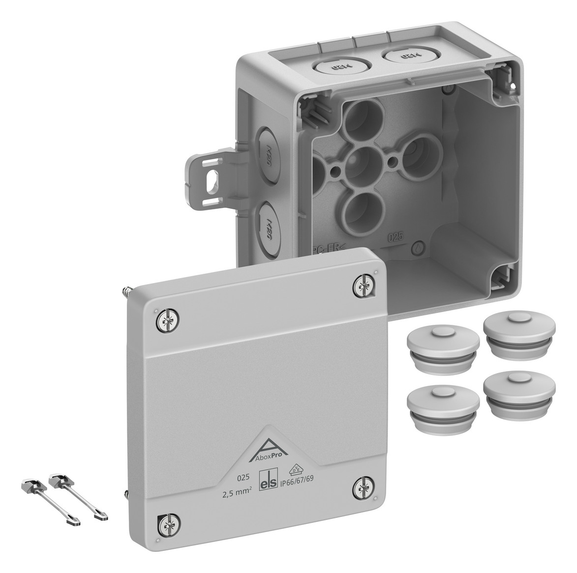 1St. Spelsberg Abox Pro 025 AB-L Abzweigkasten, Schutzart IP66/IP67/IP69