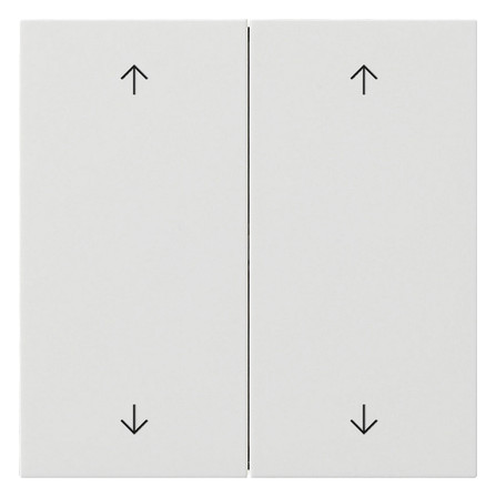 1St. Gira 5387112 Wippe 2f Pfeile Flächenschalter Reinweiß