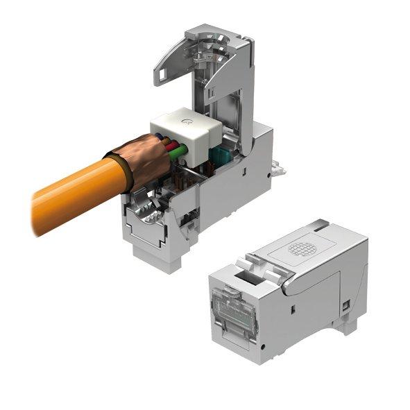 24St. Easylan CKFAK001 fixLink SL RJ45 Keystone Kat.6A ISO/IEC geschirmt AWG24-22