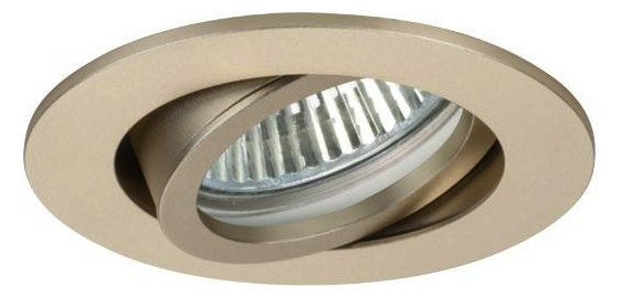 1St. Brumberg NV-Einbaustrahler champagner 0063-63 GU5,3 50W schwenkbar DA68mm matt