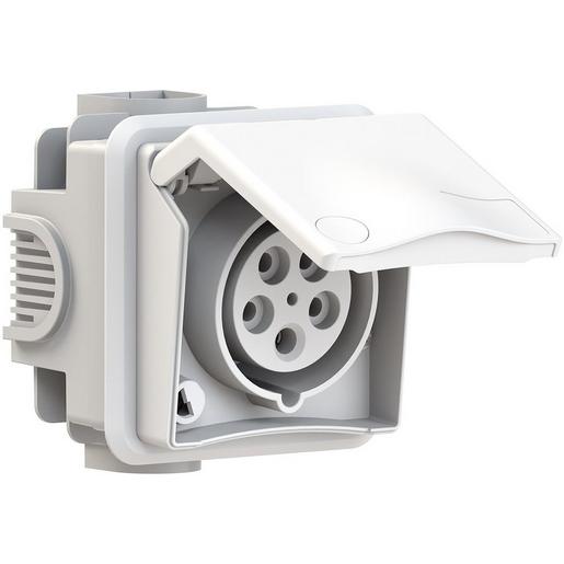 1St. NCEEUPD16IP44.01 Unterputzsteckdose 16A 5p 400V 6h IP44.01
