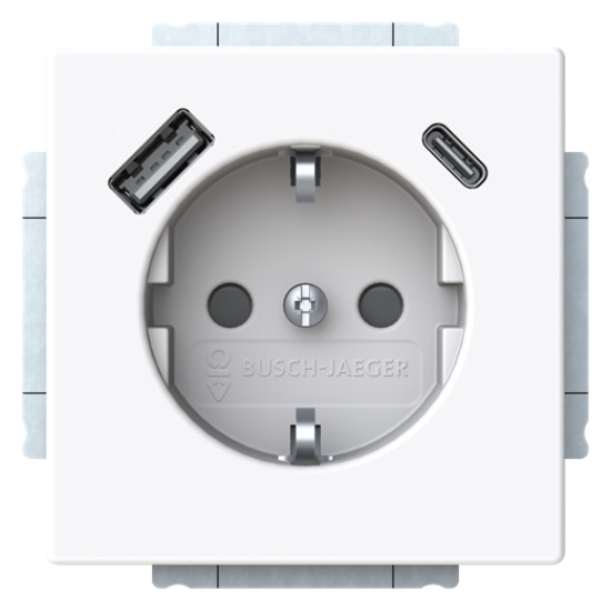 1St. Busch-Jaeger 20 EUCB2USBAC-84 SCHUKO -/USB-A+C 20EUCB2USBAC-84 Steckdose USB