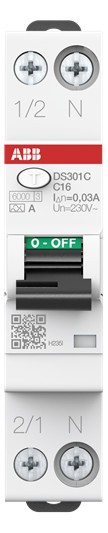1St. ABB DS301CA-C16/0,03 FI/LS-Schalter 6kA...