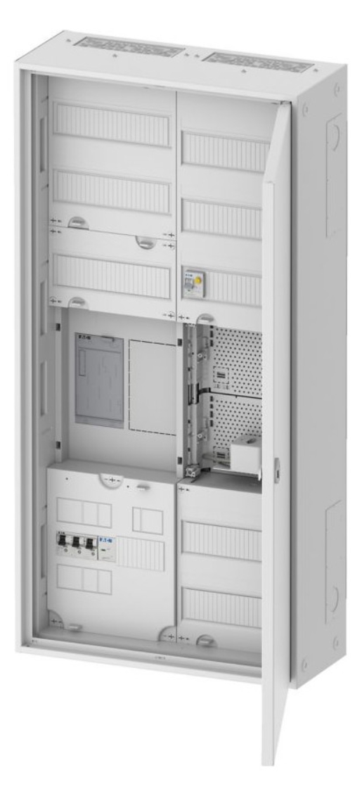 1St. Eaton ZSD-ZV-1100-BKE-I/AP Zählerschrank eHZ 1.100 mm EVCI Bestückt + vorverdrahtet