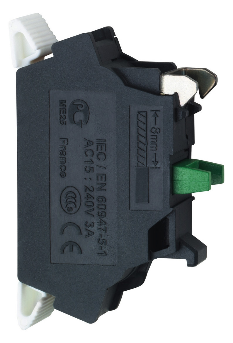 1St. Schneider Electric ZBE1015 Hilfsschalterblock, ZBE Ø 22, 1S, Spring Clamp 1St. Schneider Electric ZBE1015 Hilfsschalterblock, ZBE Ø 22, 1S, Spring Clamp